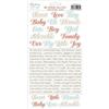 Lullaby Lane Paper Stickers Words