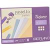 Fabriano Tiziano 46021297 - Blocco di Carta Pastello, Formato A4, 30 Fogli, 6 Colori tenui, 160 g/m²