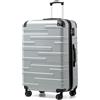 COOLIFE Valigia grande 77cm,valigia con ruote espandibile con TSA Lucchetto