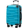 COOLIFE Valigia da cabina 56 cm M, Valigia rigida 38 L, Lucchetto TSA