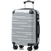 COOLIFE Valigia da cabina 56 cm M, Valigia rigida 38 L, Lucchetto TSA