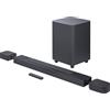 JBL Bar 800, Soundbar a 5.1.2 Canali per TV con Casse Altoparlanti Surround Rimovibili a Batteria, 720 W, Nero