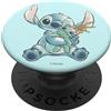 Disney Lilo & Stitch Cute Happy Stitch Scrump Sketch Logo PopSockets PopGrip Adesivo