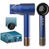 Cecotec Asciugacapelli IoniCare RockStar Nano IonTech Blue. Asciugacapelli con Plasma, 110000 giri/min, Schermo, Controllo Intelligente del Calore, 3 Temperature, Funzione Memoria