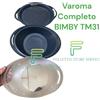 Vorwerk Folletto VORWERK VAROMA BIMBY TM31 COMPLETO ORIGINALE VASSOIO COPERCHIO VAPORIERA TM 31