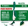 Vorwerk FOLLETTO VK 135 USO FIERISTICO GERMANIA +LUCIDATRICE PL 515 CON DUE MODULI.