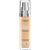 L'Oréal Paris Fondotinta liquido L'Oreal Paris True Match, per la cura della pelle infuso con acido ialuronico, SPF 17, disponibile in 40 tonalità, 4D/4W, Naturel Dore/Golden Natural, 30 ml