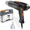 Steinel pistola ad aria calda con cavo HM 2020 E Set pistola ad aria calda con cavo, ugello di riduzione incluso, pistola termica da 2200 W, display LCD, temperatura 80°-630°C