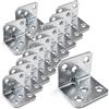 Euro Tische Euro Tishce Squadrette Angolari 90 gradi, Staffe Angolari per angolo di costruzione, Squadretta di Giunzione Angolare, squadrette angolari metallo 30 x 30x 36 mm (12 pezzi)