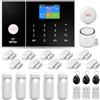 LWOHSI Sistema di allarme di sicurezza domestica 4G, kit di allarme per casa intelligente con allarme APP per telefono, funziona con Alexa e Google per la casa, l'appartamento