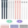 CONNECTION Set di Penne Cancellabili 12 Pezzi Penna Cancellabile A Forma Animale 0.5mm Cute Cartoon Penne Gel Cancellabili con 30 Ricariche e 2 Gomme per Studenti,Scuola,Ufficio (Multicolore)