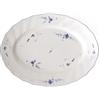 Villeroy & Boch Vieux Luxembourg Piatto da Portata Ovale, 36 cm, Porcellana Premium, Bianco/Blu