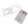Rayher Mini catena di luci a LED con filo/timer, 220 cm, 20 LED, funzionamento a batteria, giallo chiaro, 69169159