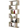 Habitdesign 13Casa Kafka D10 Libreria, 80 x 25 x 192 H Cm, Rovere, Melamina, legno