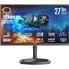 Cooler Master Tempest GP2711 27 Monitor - WQHD (2560x1440), 165Hz, 1ms, VA Panel, 95% DCI-P3 Quantum Dot & 576-Zone Mini-LED, KVM, HDR 1000, 4-Way Stand, DP 1.4, HDMI 2.0, USB Type-C (15W)