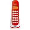 Brondi Adara Telefono DECT Identificatore di chiamata Rosso, Bianco