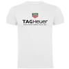 Genérico T-shirt bianca per gli amanti degli orologi Tag Heuer Uomo 100% Cotone Camicia Chronograph tee Shirt, bianco, S