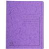 Exacompta - Rif. 39998E - Cartoncino da 25 cartelline a lamella stampate Iderama in carta lucida 355 g/m², con certificazione FSC®, dimensioni 24 x 32 cm, per documenti formato A4, colore viola