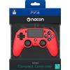 NACON PS4OFCPADRED periferica di gioco Rosso USB Gamepad Analogico/Digitale PC, PlayStation 4