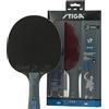 STIGA Future Racchetta da Ping Pong 3 Stelle per Giocatori di Tutti i Livelli con Gomma ITTF, Telaio 5-ply, Manico Concavo e Tecnologia WRB