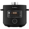 Moulinex CE7548 Turbo Cuisine Multicooker Veloce, 5 Litri, Pentola a Pressione Elettrica, Robot da Cucina Multifunzione con Tecnologia Spherical Bowl, 10 Programmi di Cottura Automatici e Ricettario