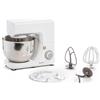 Moulinex QA1501 Masterchef Essential Impastatrice Planetaria, 800 W, 4.8 Litri, Robot da Cucina in Acciaio Inox a 6 Velocità, Impastatrice per Pizza, Macchina per il Pane e per Dolci, Bianco