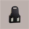 LUCGEL 10 Pz Scatola Astuccio Porta 3 Bottiglie 750 ml vino e olio New Bag in Cartoncino Seta Nero 270x90H410mm