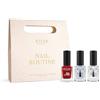 WYCON Cosmetics NAIL ROUTINE Smalto colore intenso, Curativo e rinforzante e Top coat sigillante e fissante - Kit trucchi natalizio, Confezione regalo Natale