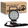 SKYWORLD 4 pollici 42W Faro da ricerca Led, Faro da lavoro a LED da con magnete base magnetica, Flood Luci di Lavoro a Led 12V 24V per Auto Fuoristrada Camion 4X4 SUV ATV UTV Barca