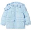 Amazon Essentials Piumino a Maniche Lunghe in Sherpa di Poliestere Riciclato (precedentemente Amazon Aware) Unisex Bambini e Ragazzi, Blu Chiaro, 3 Anni