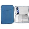 MoKo 9-11 Pollici Tablet Sleeve Case, Si Adatta 11inch iPad Air M3, iPad A16 2025, PRO 11 M4, iPad 10/9/8/7th, Galaxy Tab S9/S8/A8/A7, Custodia Protettiva con Tasca, Blu Pavone