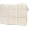 MOSISO 13-13.3 pollici Custodia PC Laptop, 13,3 pollici Gonfio Borsa Computer Compatibile con MacBook Air 13 13.6/Neo/Pro 13/14, HP, Dell, ASUS, Lenovo, Rettangolo Quilted Borsa Donne, Sabbia