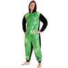 RICK AND MORTY Pigiama Intero Uomo - Caldo Pigiamone in Pile con Cappuccio M-3XL Pigiami Invernali Interi Gadget Regalo (Verde/Nero, XL)