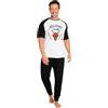 Stranger Things Pigiama Uomo Cotone Lungo Invernale - Pigiama Ragazzo Manica Corta Taglie Forti M-3XL - Pigiami Divertenti (Nero/Bianco, 2XL)