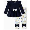 PATPAT Vestiti Neonato Femmina, Set Neonato - Vestito e Leggins Neonata, Body Neonata, Vestito Battesimo Bimba, Regalo per Neonata Femmina, Abito Cerimonia Neonata, Neonata Femmina 3-24 mesi