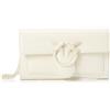 Pinko Love One Wallet C Naplack, Borsa Donna, Z14B_Bianco + Bianco-Block Color, Taglia Unica