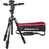 Manfrotto Befree Advanced 3-Way Kit Treppiede, Treppiede e Testa Fluida in Alluminio per Fotocamere DSLR, Mirrorless, Videocamere fino a 6 kg, Ultra Compatto, Accessori Fotografici per Foto/Video