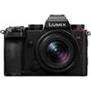 Panasonic DC-S5DNE-K Lumix S5D Corpo Macchina Mirrorless Full Frame, 24,2MP, Registrazione 4K 60P, Live View Finder, Monitor ad Angolo Libero, Wi-Fi, Bluetooth, con Obiettivo S-R1840E 18-40 mm S,Nero