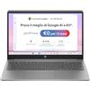 HP Chromebook Plus 15-nb0000sl, Intel Core i3-N305, 8GB RAM LPDDR5, UFS da 128GB, Display da 15,6" HD, IPS, Antiriflesso, Scheda grafica Intel UHD, Wi-Fi, Webcam HD, ChromeOS, Argento Roccia