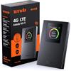 Tenda (Nuovo) MF6 Saponetta WiFi con SIM Cat4 150Mbps, WiFi 6 AX300Mbps, Router Portatile, Schermo LCD a Colori, Batteria Ricaricabile, Carica con Powerbank, Configurazione Semplice, Design Compatto