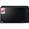 LG MH6535GIB Forno Microonde Smart Inverter con Grill al Quarzo, 25 Litri, 1150 W, Programmi Automatici, 5 Livelli di Potenza Regolabili - Nero Fumè