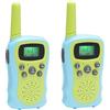 Amazon Basics Walkie-talkie per set da 2 pezzi per bambini dai 3 anni in su con blocco tastiera, 10 toni di chiamata e utilizzo a lungo raggio, Verde E Blu