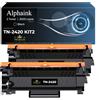 alphaink 2 Toner Compatibili con Brother TN2420 TN-2420 TN2410 per MFC L2710DW L2710DN L2730DW L2750DW HL-L23210D L2350DW L2370DN L2375DW DCP-L2510D L2530DW L2550DN (2 Nero)