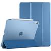 ProCase Custodia iPad Air 11" M2 2024, Cover iPad Air 6/5/4 Generazione (10,9 Pollici Modello 2022/2020), [Supporta Ricarica di Pencil 2] Smart Cover Leggero Auto Svegliati/Sonno -Blu