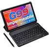 AGM PAD P1 Tablets PC, 10,36" 2K FHD IPS Android13 Rugged Tablet, 8GB+256GB/2TB TF, MTK G99, Doppi Altoparlanti BOX 1224, Batteria 7000mAh, Dual SIM 4G Tablet, Con Custodia e Tastiera