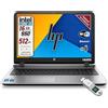 HP, Probook, Pc Portatile Notebook Intel i5-6th, Display HD da 15,6", Ram 16Gb, SSD 512Gb, Pacchetto Libre, W10 Chiavetta FInger Print (Ricondizionato)