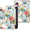 DMluna Custodia per Kobo Clara Colour/Clara BW/Clara 2E, Tolino Shine Colour/Shine 5/4, Cover Protettiva Funzione Auto Wake/Sleep, Pelle Sintetica Premium, Antigraffio, Anticaduta, Fiore di Collina
