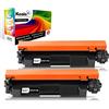 Koala 17A CF217A Toner Compatibili Cartuccia Toner Sostituzione per HP 17A CF217A Multipack per HP LaserJet Pro MFP M130nw M130 M130fw M130a M102a M130nw Stampante (Nero, Pacco din 2)