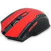 OcioDual Mouse Wireless Ricevitore USB 2.0 GF2428 Rosso Senza Fili Rilevamento Ottico 1600 DPI 6 Pulsanti per PC Computer Laptop