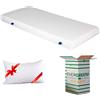 EVERGREENWEB MATERASSI & BEDS EVERGREENWEB - Materasso Singolo 85x190 in Waterfoam ORTOPEDICO alto 15cm con Cuscino Memory Foam GRATIS Rivestimento in AIR SPACE Bianco tessuto Traspirante Anallergico per tutti Letti o Reti OFFERTA